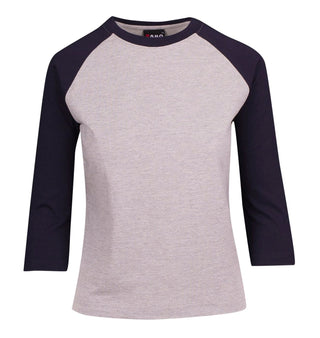 Ladies 3/4 Sleeve Raglan Tees - kustomteamwear.com