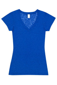 Ladies Burnout V-neck T-shirt - kustomteamwear.com