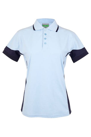 Ladies Contrast Polo - kustomteamwear.com