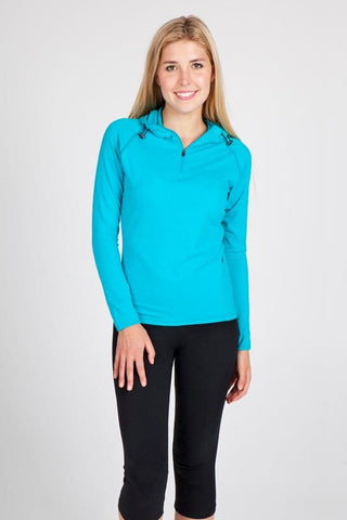 Ladies Greatness Half zip Hood - kustomteamwear.com