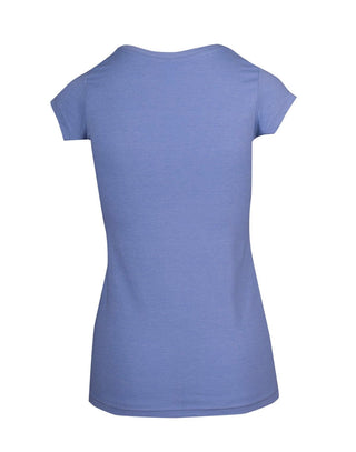 Ladies Marl Scoop Neck T-shirt - kustomteamwear.com