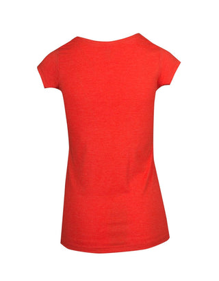 Ladies Marl Scoop Neck T-shirt - kustomteamwear.com