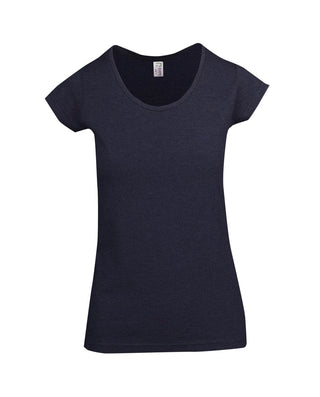 Ladies Marl Scoop Neck T-shirt - kustomteamwear.com
