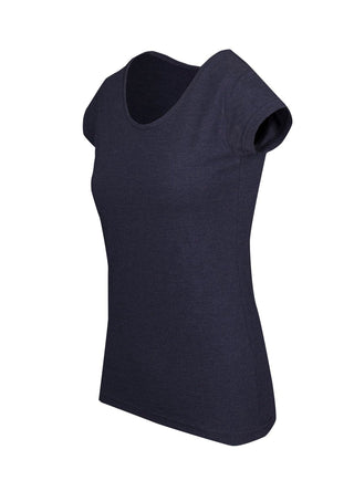 Ladies Marl Scoop Neck T-shirt - kustomteamwear.com