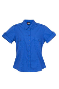 Ladies Military Short Sleeve Shirt - kustomteamwear.com