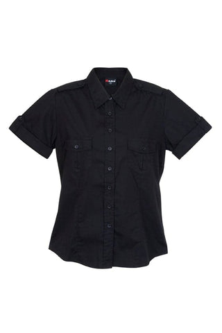 Ladies Military Short Sleeve Shirt - kustomteamwear.com