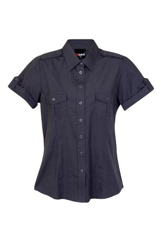 Ladies Military Short Sleeve Shirt - kustomteamwear.com