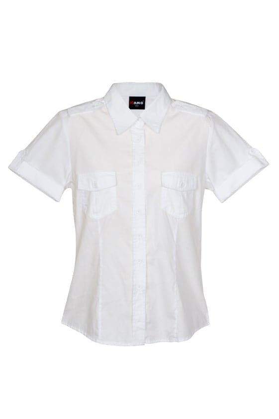 Ladies Military Short Sleeve Shirt - kustomteamwear.com
