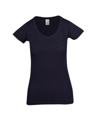 Ladies Raw Cotton Wave Tees - kustomteamwear.com