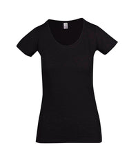 Ladies Raw Cotton Wave Tees - kustomteamwear.com