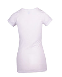 Ladies Raw Cotton Wave V Neck Tees - kustomteamwear.com