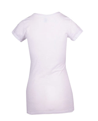 Ladies Raw Cotton Wave V Neck Tees - kustomteamwear.com