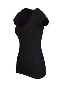 Ladies Raw Cotton Wave V Neck Tees - kustomteamwear.com