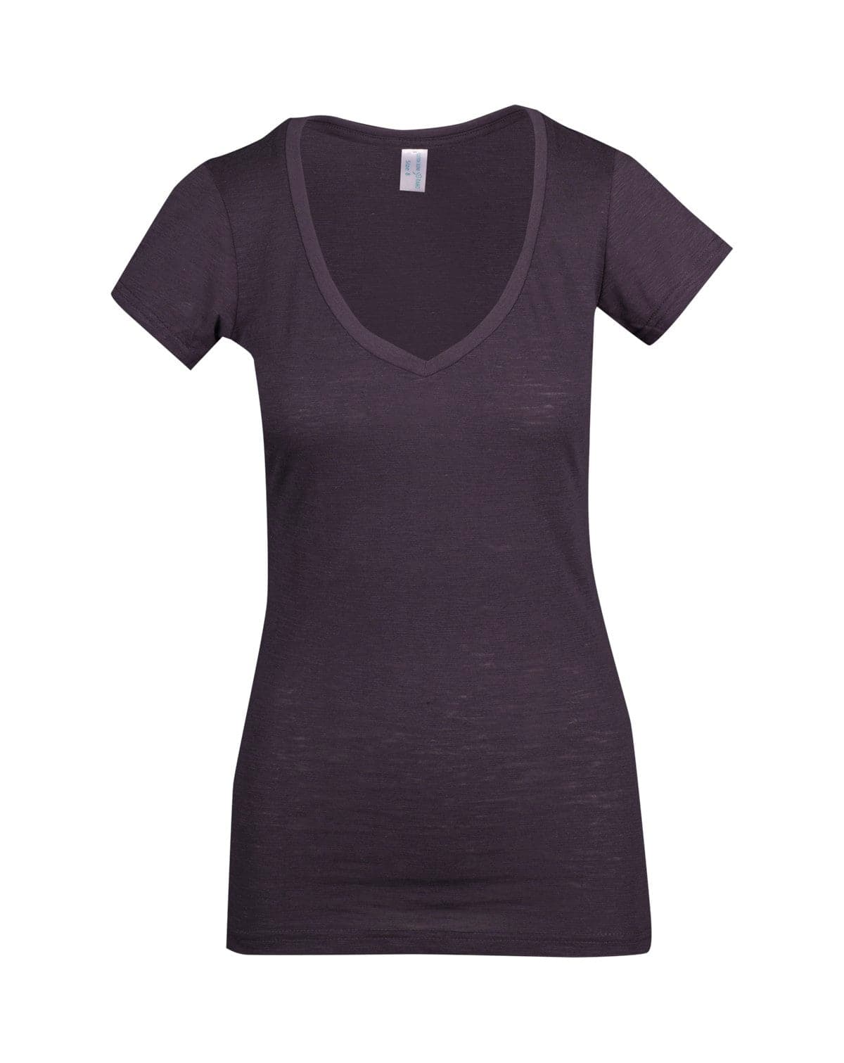 Ladies Raw Cotton Wave V Neck Tees - kustomteamwear.com