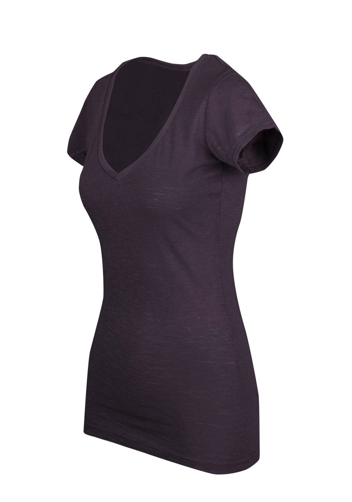 Ladies Raw Cotton Wave V Neck Tees - kustomteamwear.com