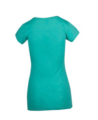 Ladies Raw Cotton Wave V Neck Tees - kustomteamwear.com