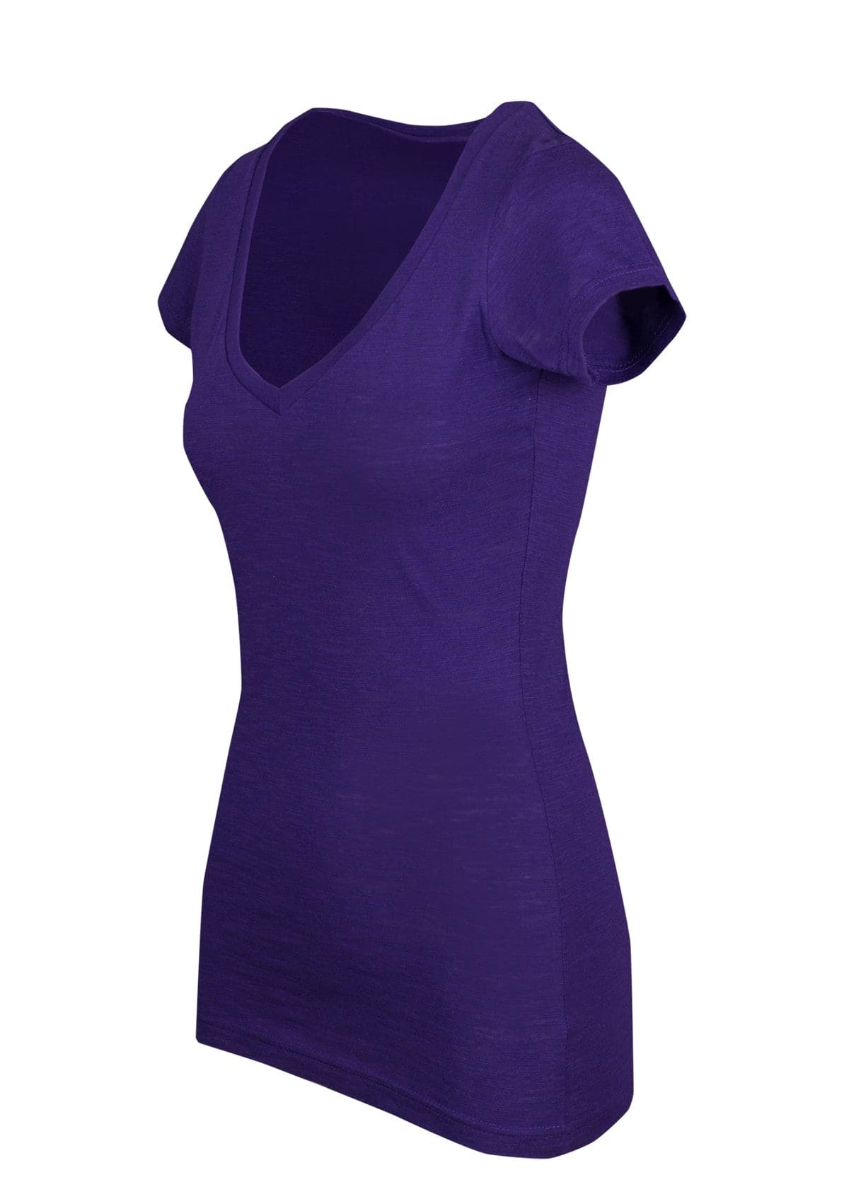 Ladies Raw Cotton Wave V Neck Tees - kustomteamwear.com