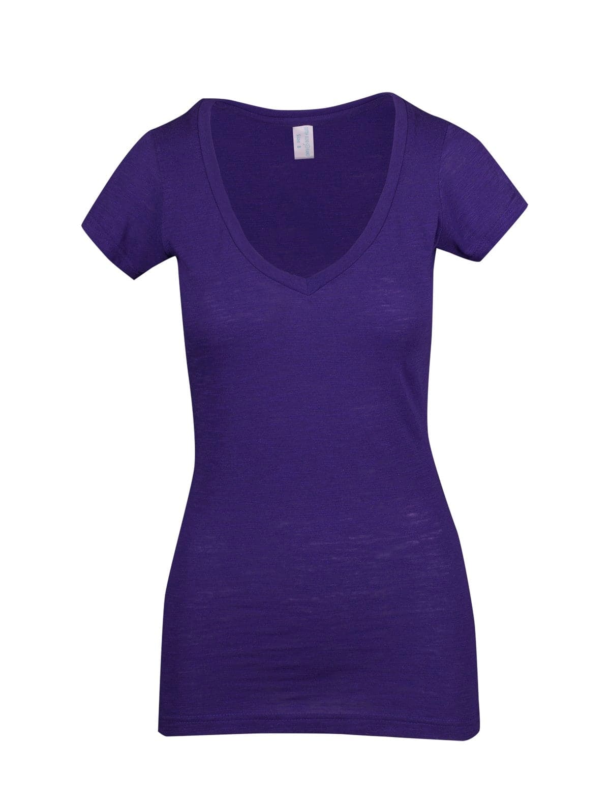 Ladies Raw Cotton Wave V Neck Tees - kustomteamwear.com