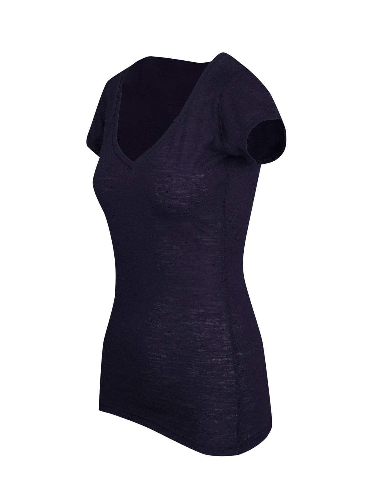 Ladies Raw Cotton Wave V Neck Tees - kustomteamwear.com