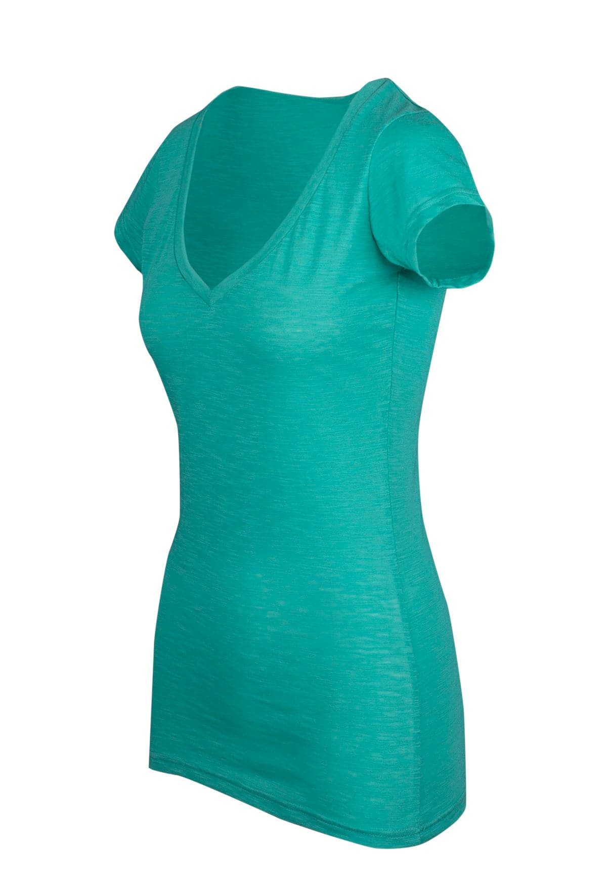 Ladies Raw Cotton Wave V Neck Tees - kustomteamwear.com