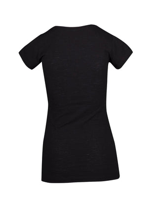 Ladies Raw Cotton Wave V Neck Tees - kustomteamwear.com