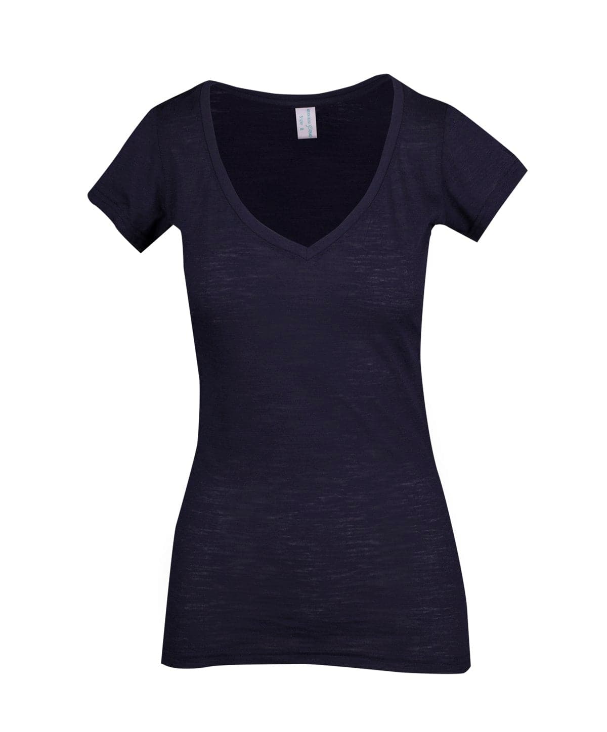 Ladies Raw Cotton Wave V Neck Tees - kustomteamwear.com