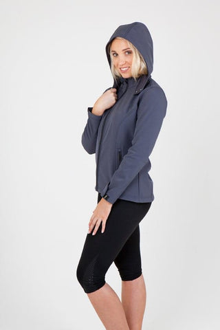 Ladies Soft Shell HOODED Jacket - TEMPEST Range - kustomteamwear.com