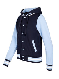 Ladies Varsity Jacket & Hood - kustomteamwear.com