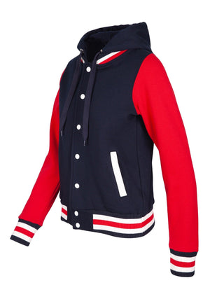 Ladies Varsity Jacket & Hood - kustomteamwear.com
