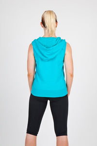 Ladies/Junior Heather SLEEVELESS ZIP Hoodies - Greatness Range - kustomteamwear.com