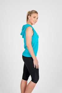 Ladies/Junior Heather SLEEVELESS ZIP Hoodies - Greatness Range - kustomteamwear.com
