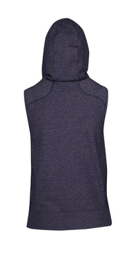 Ladies/Junior Heather SLEEVELESS ZIP Hoodies - Greatness Range - kustomteamwear.com