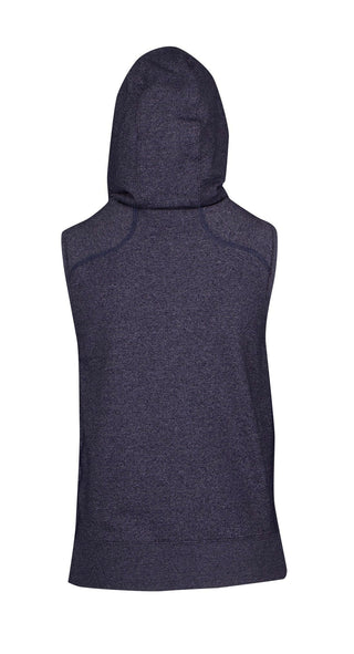 Ladies/Junior Heather SLEEVELESS ZIP Hoodies - Greatness Range - kustomteamwear.com