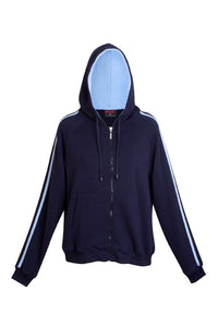 Ladies/Junior stripe sleeves Hoodies - kustomteamwear.com