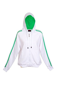 Ladies/Junior stripe sleeves Hoodies - kustomteamwear.com