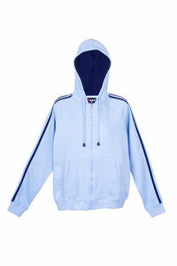 Ladies/Junior stripe sleeves Hoodies - kustomteamwear.com