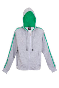 Ladies/Junior Unbrushed Stripe Sleeve Hoodie - kustomteamwear.com