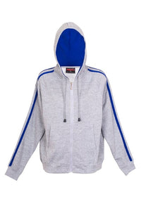 Ladies/Junior Unbrushed Stripe Sleeve Hoodie - kustomteamwear.com