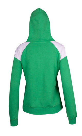 Ladies/Juniors Shoulder Contrast Panel Hoodie - kustomteamwear.com