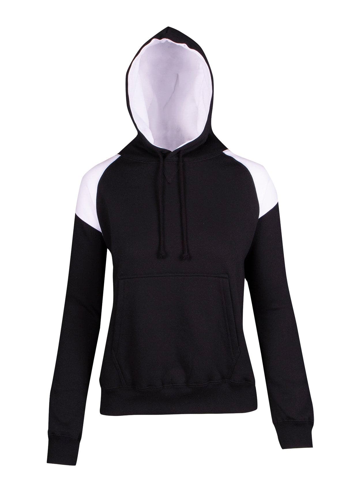 Ladies/Juniors Shoulder Contrast Panel Hoodie - kustomteamwear.com