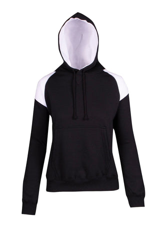 Ladies/Juniors Shoulder Contrast Panel Hoodie - kustomteamwear.com