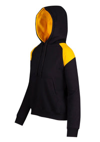 Ladies/Juniors Shoulder Contrast Panel Hoodie - kustomteamwear.com