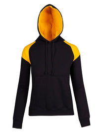 Ladies/Juniors Shoulder Contrast Panel Hoodie - kustomteamwear.com