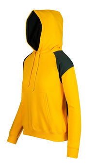 Ladies/Juniors Shoulder Contrast Panel Hoodie - kustomteamwear.com
