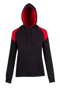 Ladies/Juniors Shoulder Contrast Panel Hoodie - kustomteamwear.com