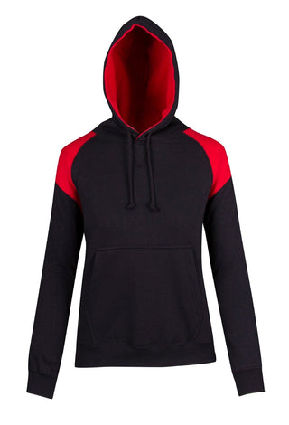 Ladies/Juniors Shoulder Contrast Panel Hoodie - kustomteamwear.com
