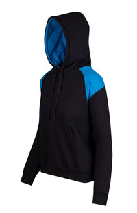 Ladies/Juniors Shoulder Contrast Panel Hoodie - kustomteamwear.com