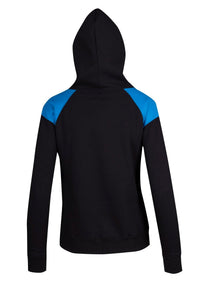 Ladies/Juniors Shoulder Contrast Panel Hoodie - kustomteamwear.com