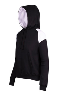 Ladies/Juniors Shoulder Contrast Panel Hoodie - kustomteamwear.com