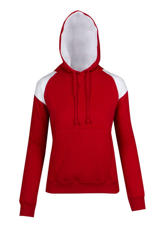 Ladies/Juniors Shoulder Contrast Panel Hoodie - kustomteamwear.com